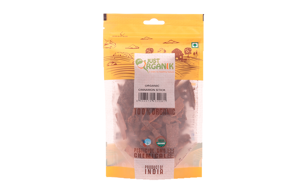 Just Organik Organic Cinnamon Stick   Pack  50 grams